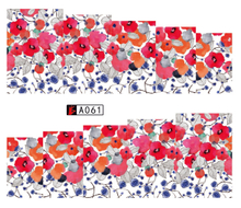 A061-066 Flower Water Nail Sticker