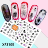 XF3105 3D Self Adhesive Halloween Nail Sticker 
