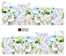 A055-060 Flower Water Nail Sticker