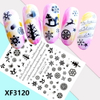 XF3120 3D Self Adhesive Christmas Nail Sticker 