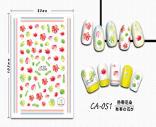 CA-051 3D Tropical Flower Nail Sticker