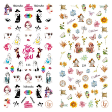LY133-134 Thin 3D Women Nail Sticker