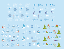 Christmas Day Water Nail Sticker Nail Decal