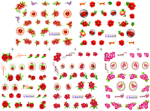 Flower Water Nail Sticker Nail Decal