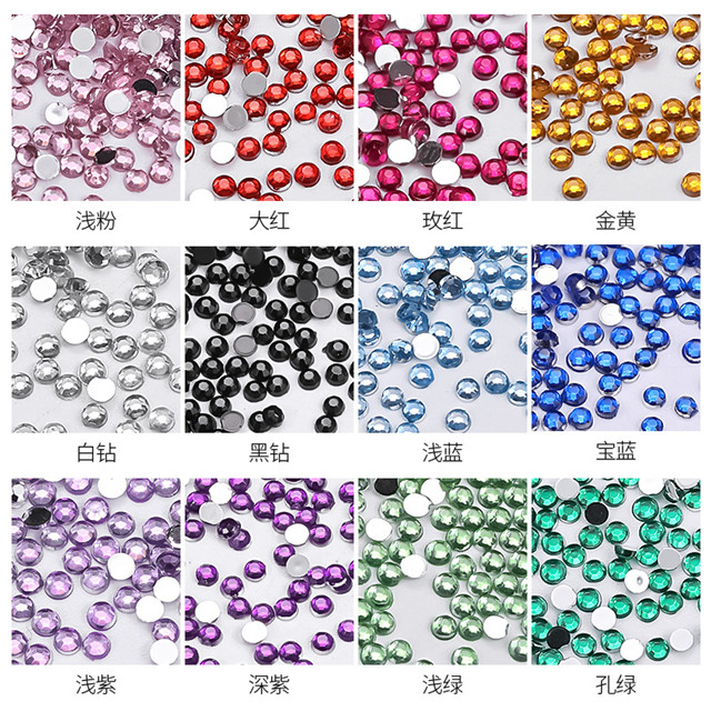 20000pcs 2mm Nail Art Rhinestones in Bag