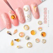 Amber Smudged Nail Decoration