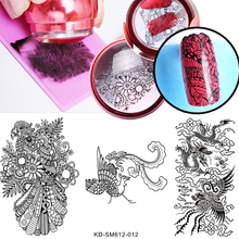 Traditional Totem Design Nail Plastic Stamping Plate 