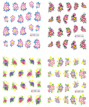 Flower Water Nail Sticker