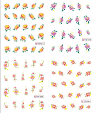 Flower Water Nail Sticker
