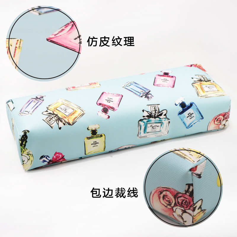 PU Leather Perfume Design 4 Colors Nail Arm Rest