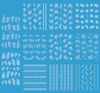 D133-143 White Water Nail Sticker
