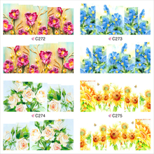 C272-275 Flower Water Nail Sticker