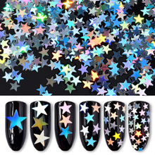 Sliver Star Nail Glitter Sequins Set
