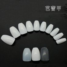 500pcs/bag Full Cover Coffin Manicure Oval Artificial False Nail Art Tips
