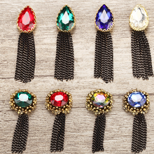 Colorful Rhinestone Tassel Pendant Nail Decoration