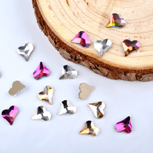 DIY Nail Heart Shaped Diamond Crystal Rhinestone Decoration