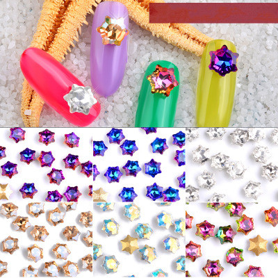 Nail Snow Shaped Diamond Crystal Rhinestones Decoration