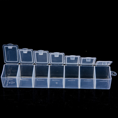 7 Slots Plastic Storage Box