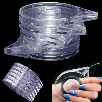 Empty Clear Striping Tape Nail Art Striping Tape Line Roller Box