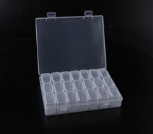 21 Slots Plastic Clear Nail Tools Storage Box