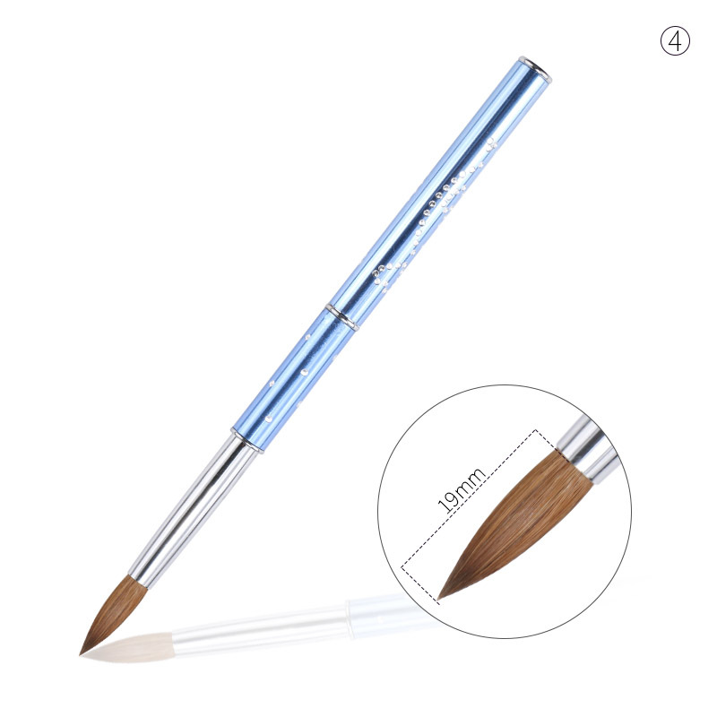 4#-12# Metal Painting Kolinsky Acrylic Nail Brush