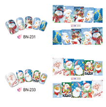 BN229-240 Christmas Water Nail Sticker