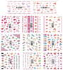 E182-192 3D Heart Simulation Nail Art Sticker