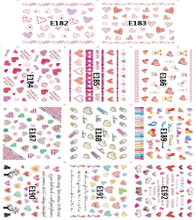 E182-192 3D Heart Simulation Nail Art Sticker