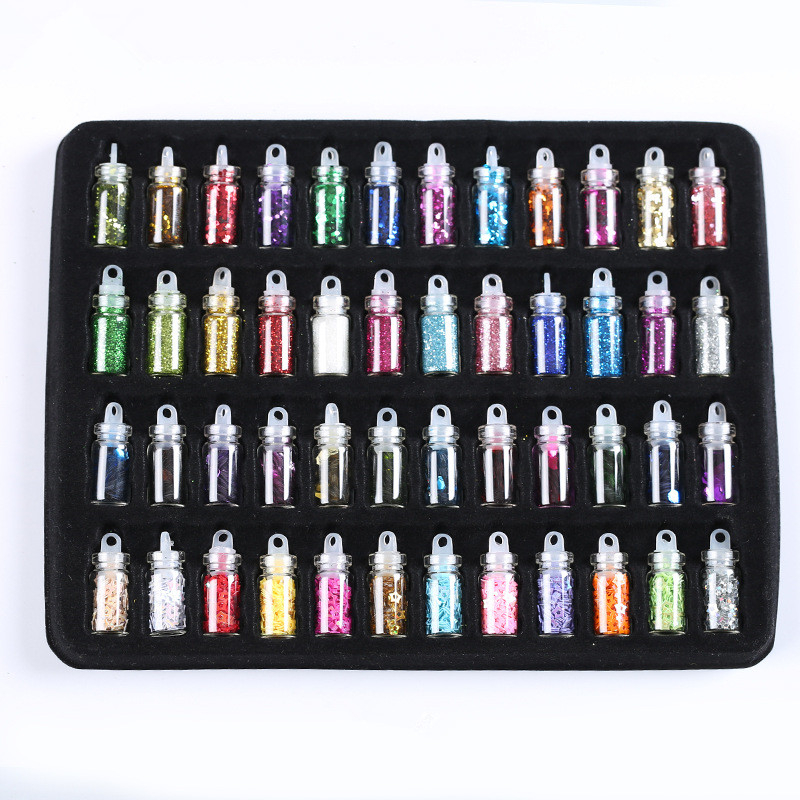 Nail Glitter Powder Sequins Set 