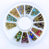 Colorful Sharp DIY Nail Rhinestone in Wheel 