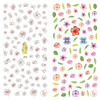 LY255-256 Thin 3D Flower Nail Art Sticker