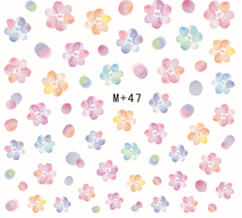 M+ Series Flower Water Nail Sticker 