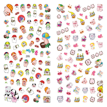 LY295-296 Thin 3D McDull Nail Sticker
