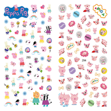 LY293-294 Thin 3D Peppa Pig Nail Sticker