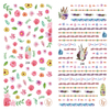 LY239-240 Thin 3D Flower Nail Sticker