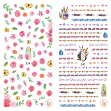 LY239-240 Thin 3D Flower Nail Sticker