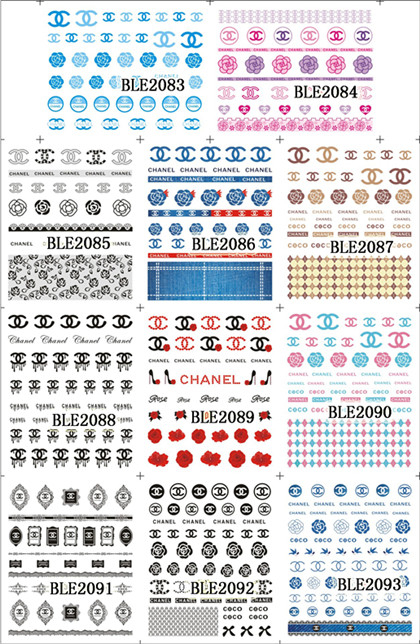 Chanel Water Nail Sticker Nail Decal 