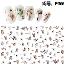 F199 DIY Design 3D Self Adhesive Flower Nail Art Sticker