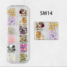  Nail Art Pearl with Gold Ring
