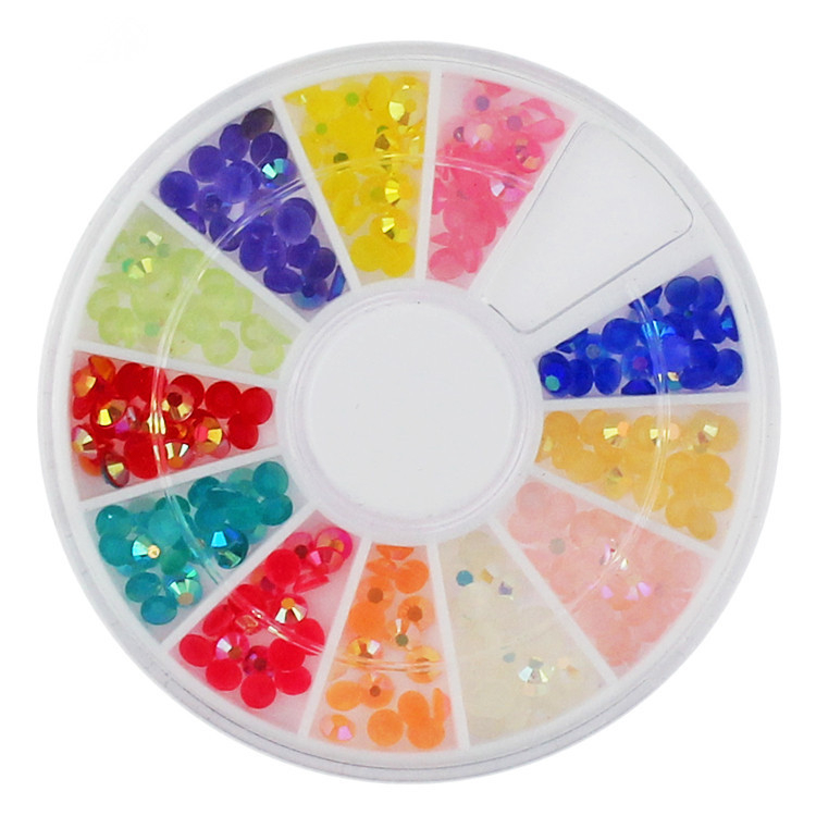 AB Color Jelly Nail Art Rhinestones DIY 