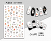 CA-006 3D Color Lead Cat Nail Art Sticker