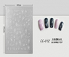 CC-012 3D White Transparent Jellyfish Nail Sticker