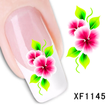 XF1145-1150 Flower Water Nail Sticker