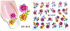 XF1007-1012 Flower Water Nail Sticker