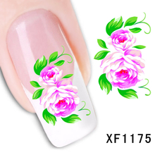 XF1175-1180 Flower Water Nail Sticker