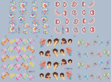 Flower Water Nail Sticker