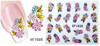 XF1031-1036 Flower Water Nail Sticker