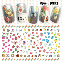 F353 DIY Design 3D Self Adhesive Flower Nail Art Sticker