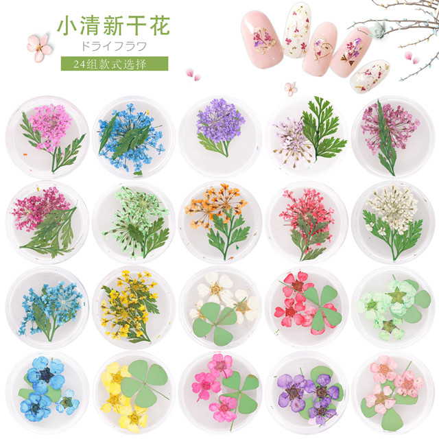 Japanese Nail Dry Flower Nail Decoration