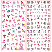 MT110-112 3D Pink Panther Nail Art Sticker